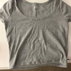 Hollister Light Gray Short Sleeve Tee